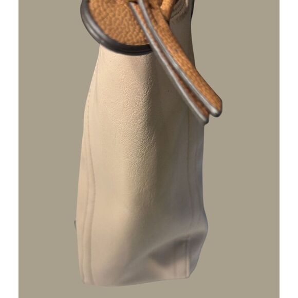 Rosetti Beige Tote With Brown Accents Multiple Compartments & Zipper Closure - Picture 13 of 13